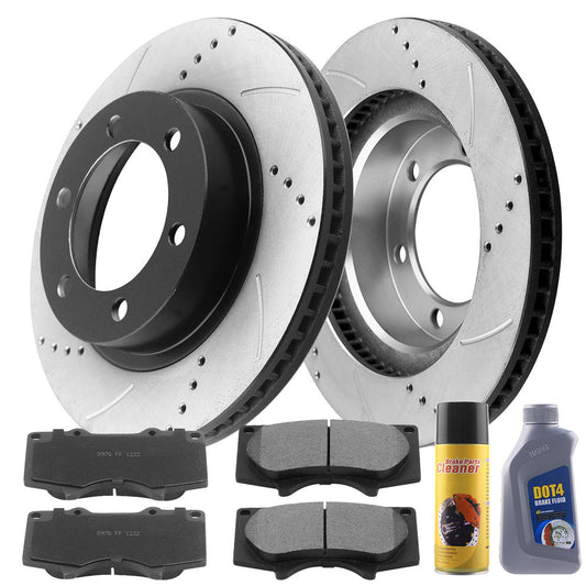 TOYOTA 4Runner Brake Rotor Kits 2003–2021 – Front BRF12044129BK - D976CF