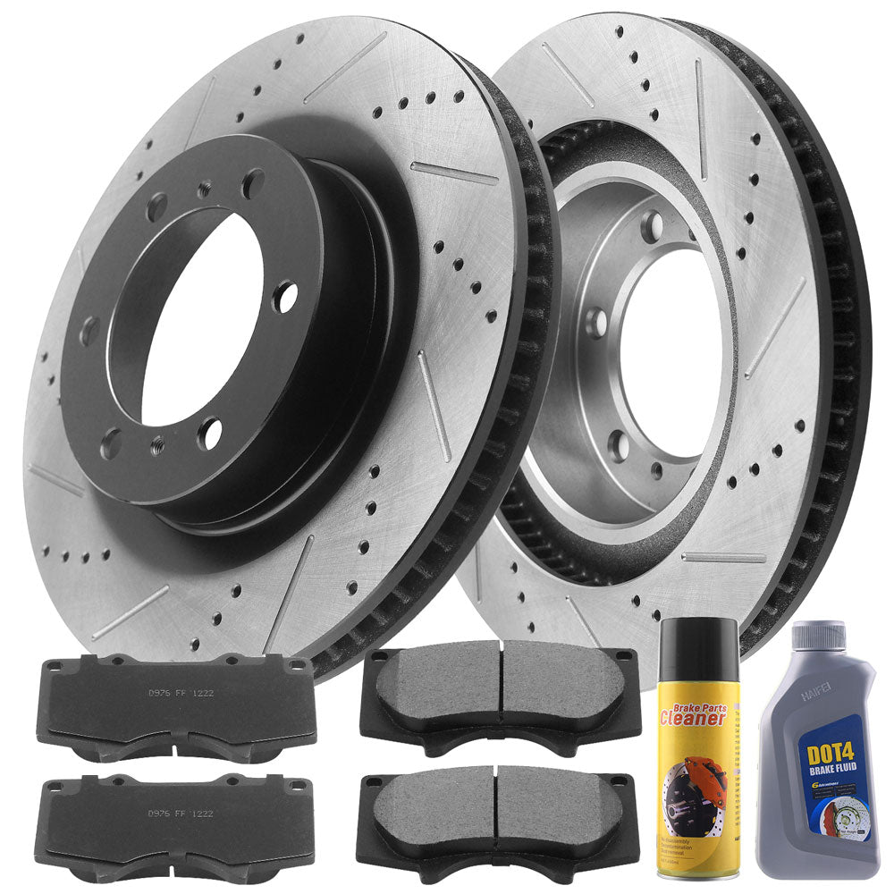 TOYOTA 4Runner Brake Rotor Kits 2010–2020 – Front BRF12044174BK - D976CF