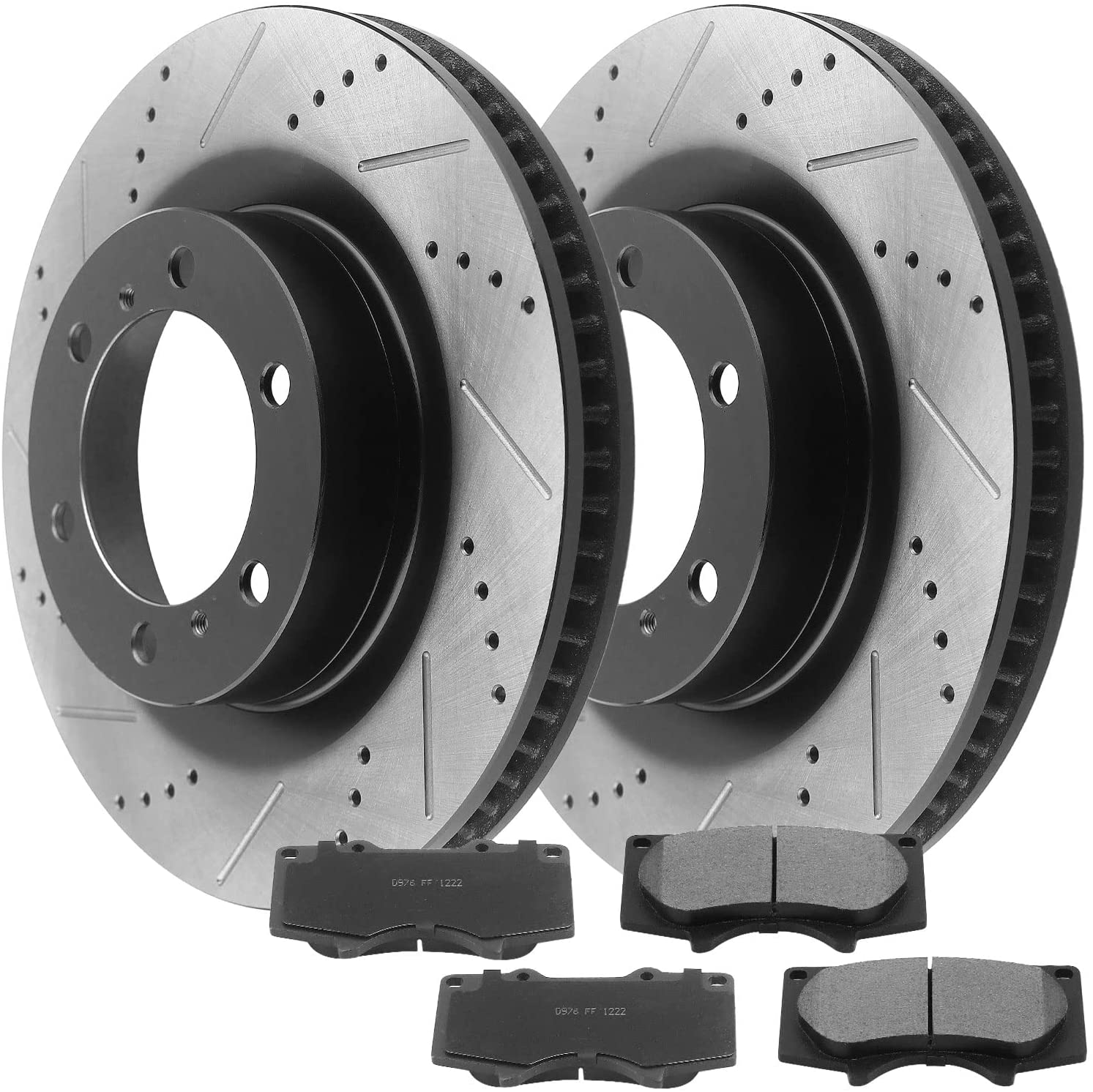TOYOTA 4Runner Brake Rotor Kits 2010–2021 – Front BRF12044174BK - D976