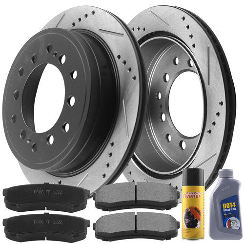 TOYOTA 4Runner Brake Rotor Kits 2010–2021 – Rear BRR12044175BK - D606CF