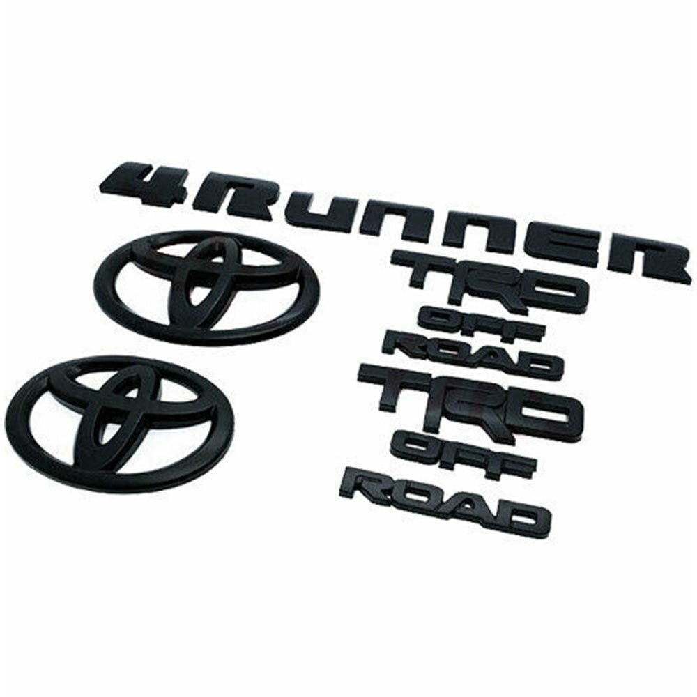 Toyota 4runner Trd Off Road Emblem Kit Blackout Overlay – Geekstop
