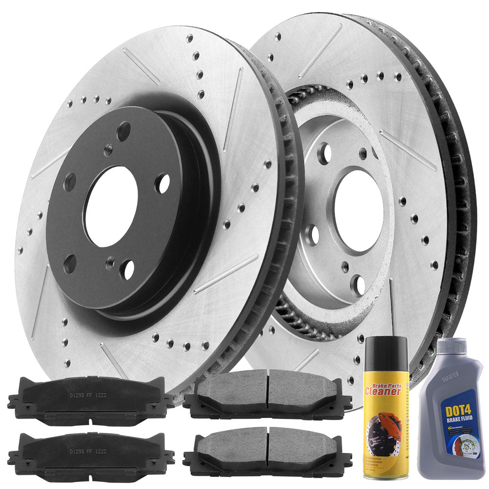 TOYOTA Avalon Brake Rotor Kits 2007–2018 – Front BRF12044146BK - D1293CF
