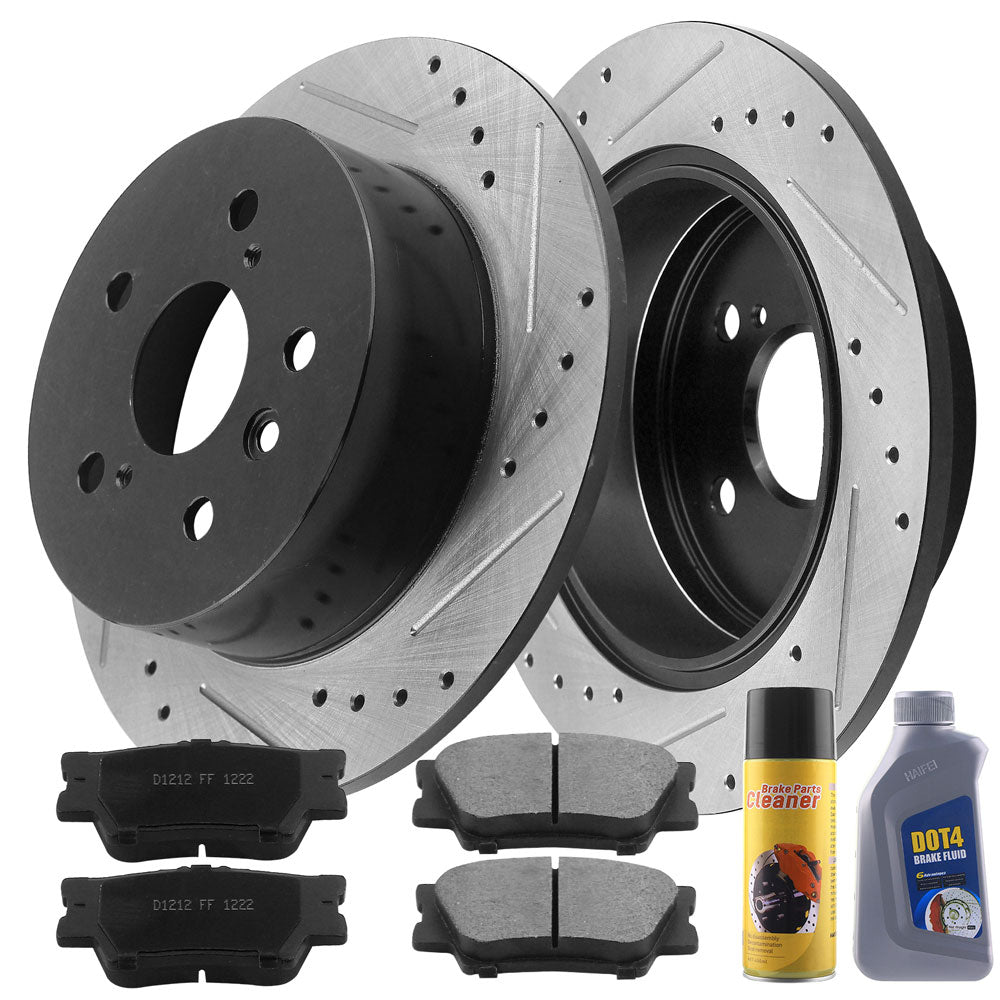TOYOTA Avalon Brake Rotor Kits 2008–2012 BRR12044144BK - D1212CF