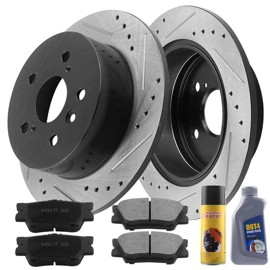 TOYOTA Avalon Brake Rotor Kits 2008–2012 BRR12044144BK - D1212CF