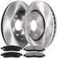 Toyota Corolla 2009 - 2019 Rotor Front Disc Rotors Ceramic Brake Pads Kits