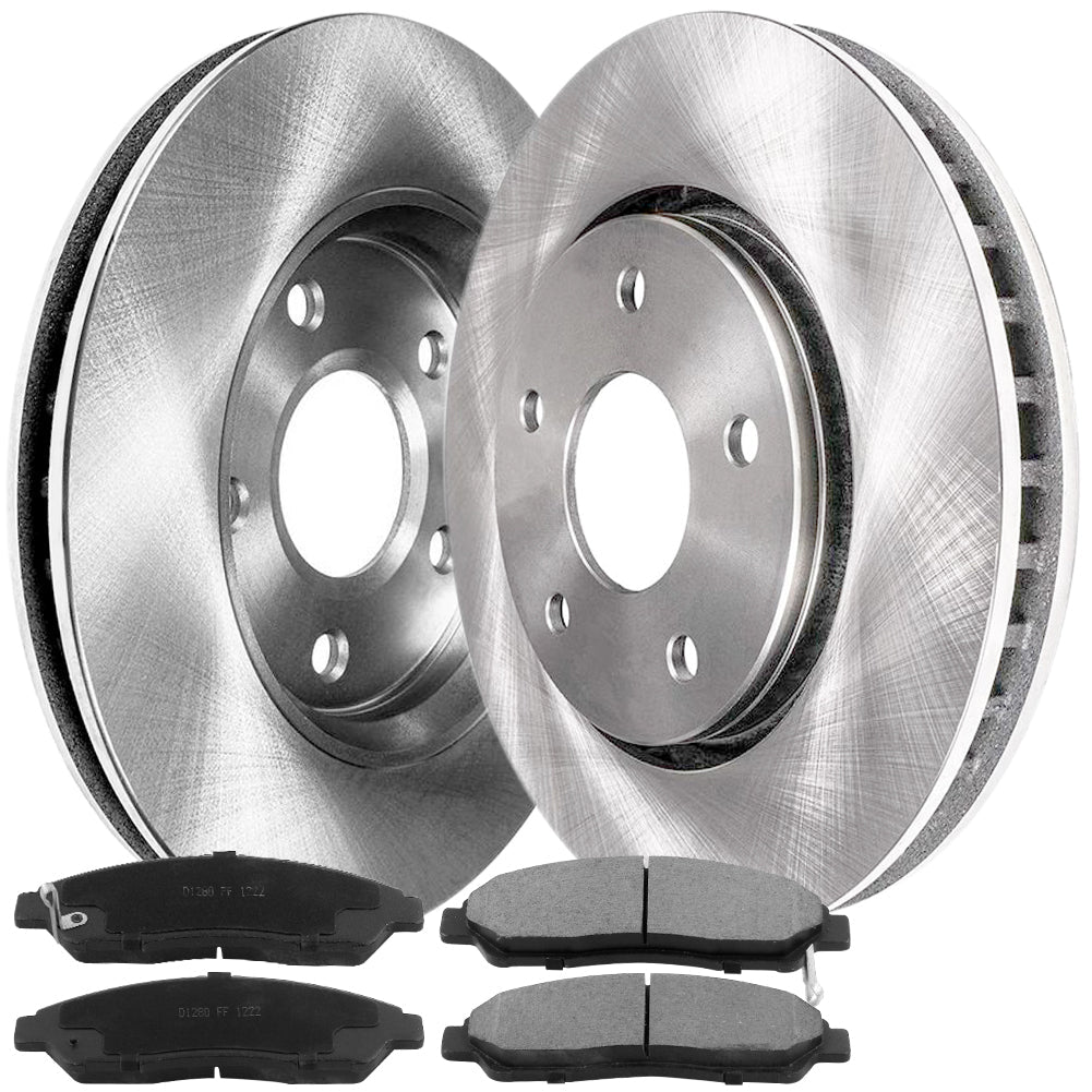 Toyota Corolla 2009 - 2019 Rotor Front Disc Rotors Ceramic Brake Pads Kits