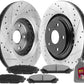 TOYOTA Highlander Brake Rotor Kits 2008–2020 – Front BRF12044158BK - D1324CF