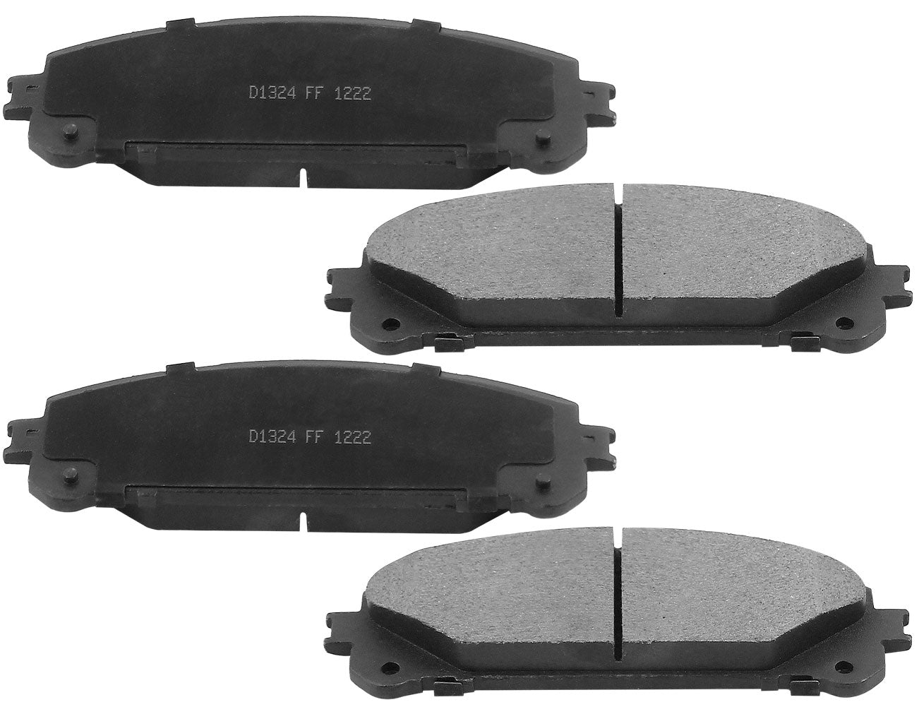 TOYOTA Highlander Brake Rotor Kits 2008–2020 – Front BRF12044158BK - D1324CF