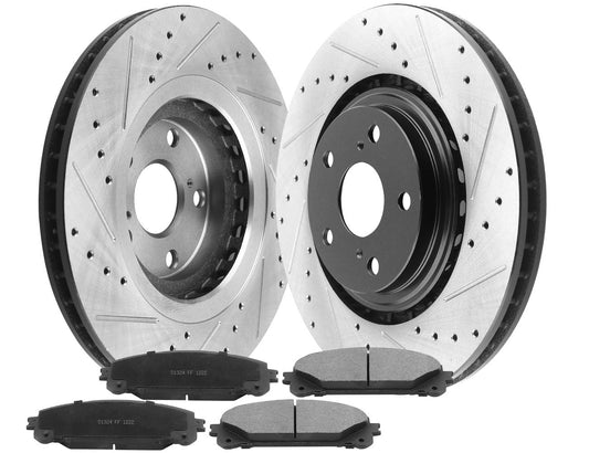 TOYOTA Highlander Brake Rotor Kits 2008–2021 – Front BRF12044158BK - D1324