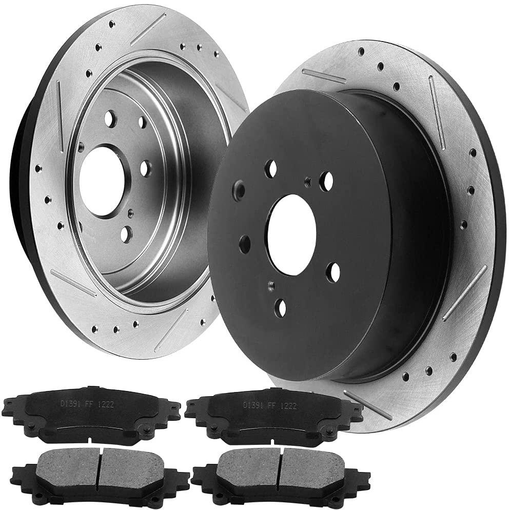 TOYOTA Highlander Brake Rotor Kits 2010–2020 – Rear BRR12044166BK - D1391