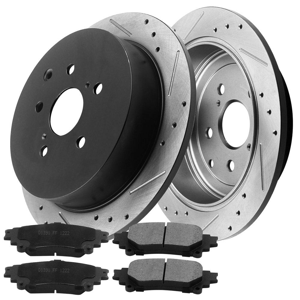 TOYOTA Highlander Brake Rotor Kits 2010–2020 – Rear BRR12044166BK - D1391CF