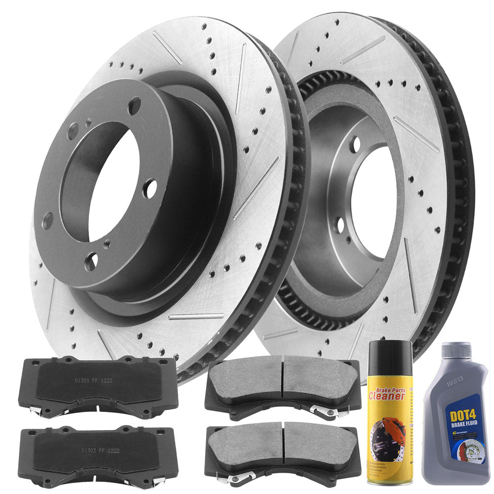 TOYOTA Land Cruiser Brake Rotor Kits 2007–2020 BRF12044156BK - D1303CF