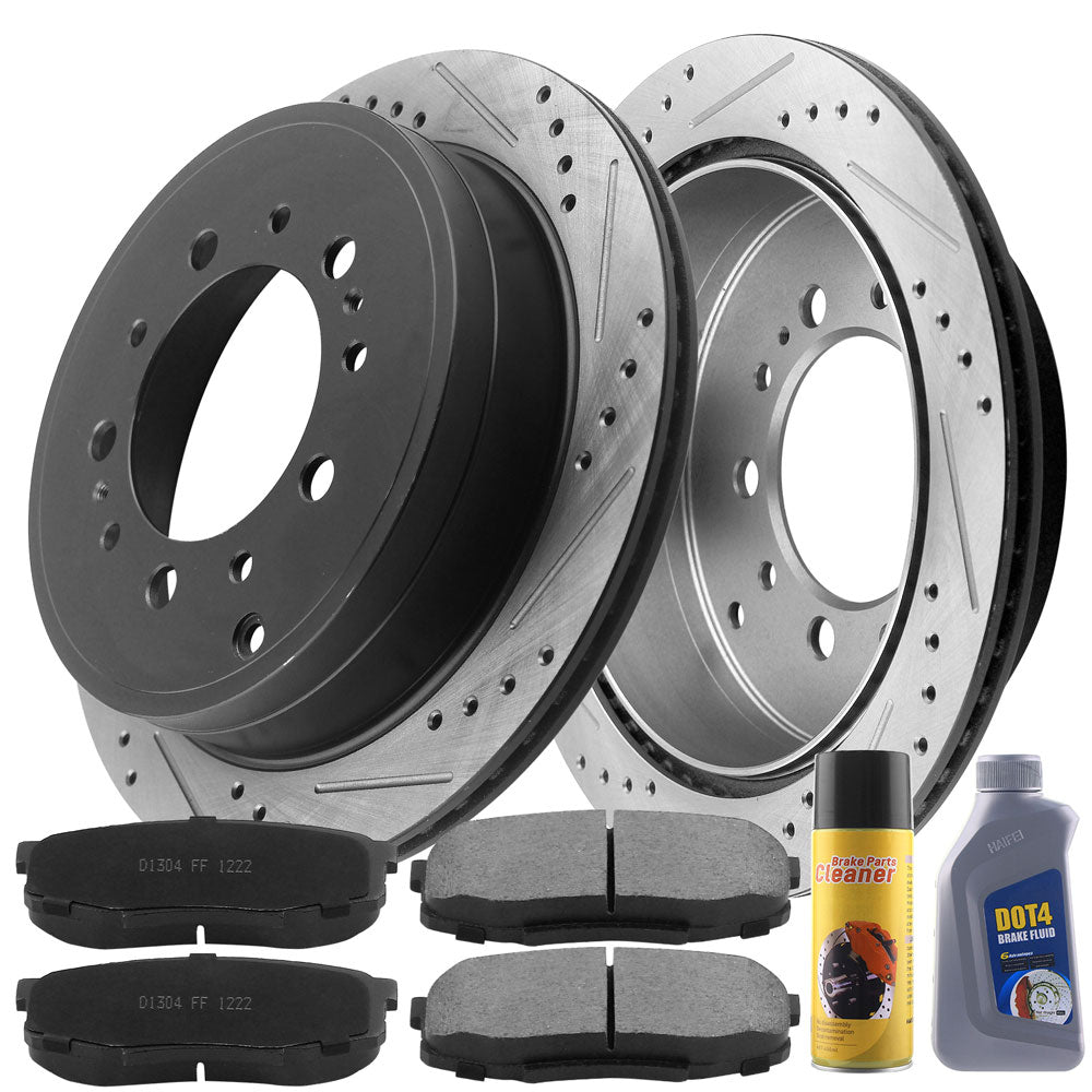 TOYOTA Land Cruiser Brake Rotor Kits 2007–2020 BRR12044157BK - D1304CF