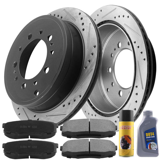 TOYOTA Land Cruiser Brake Rotor Kits 2007–2020 BRR12044157BK - D1304CF