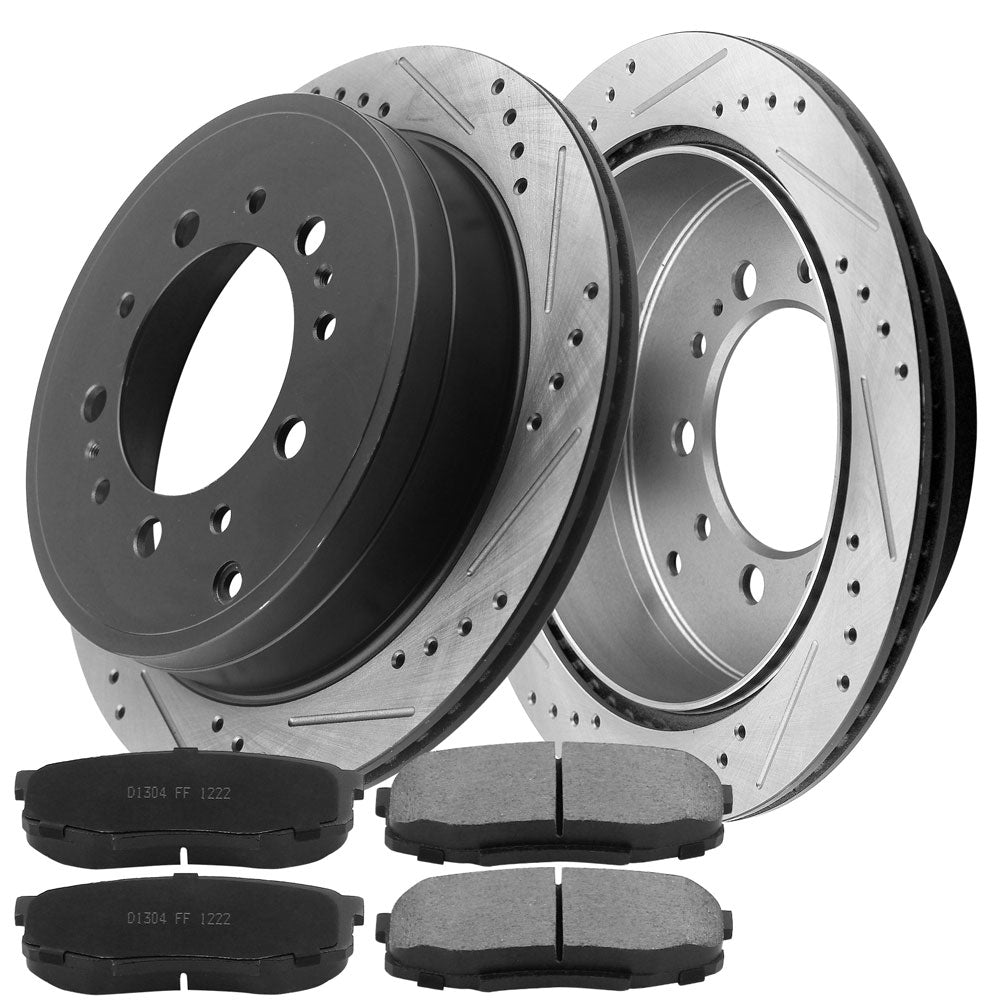 TOYOTA Land Cruiser Brake Rotor Kits 2007–2020 BRR12044157BK - D1304CF