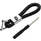 Toyota Logo Keychain Black Calf Leather Alloy Decoration