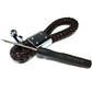 Toyota Logo Keychain Black Calf Leather Alloy Decoration
