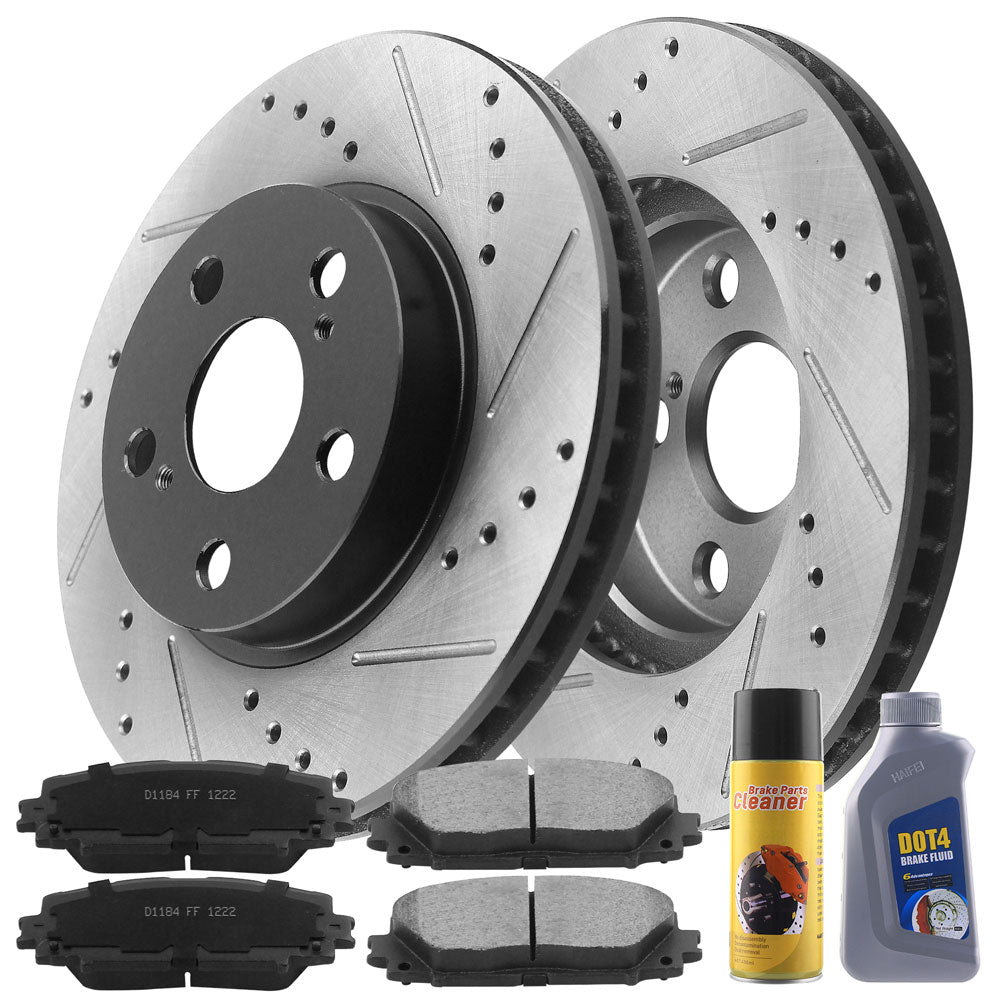 TOYOTA Prius Brake Rotor Kits 2010–2015 BRF12044172BK - D1184CF