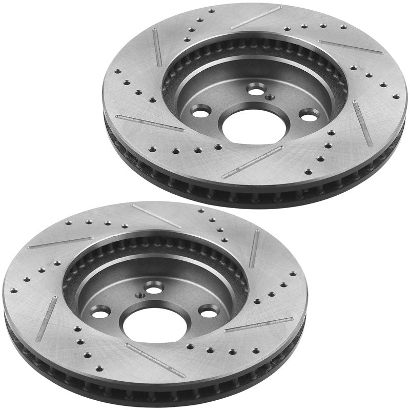 TOYOTA Prius Brake Rotor Kits 2010–2017 – Front BRF12044172BK - D1184CF