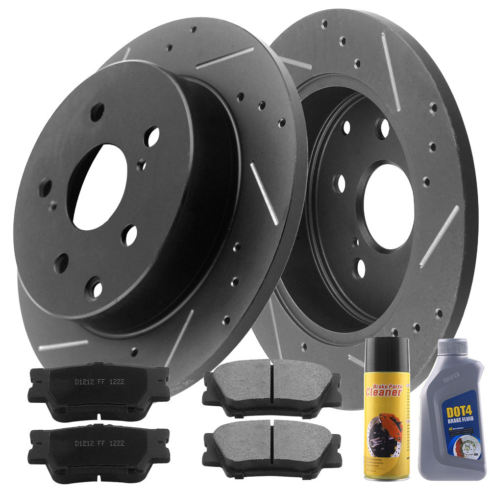 TOYOTA RAV4 Brake Rotor Kits 2006–2018 – Front BRR12044145BK - D1212CF