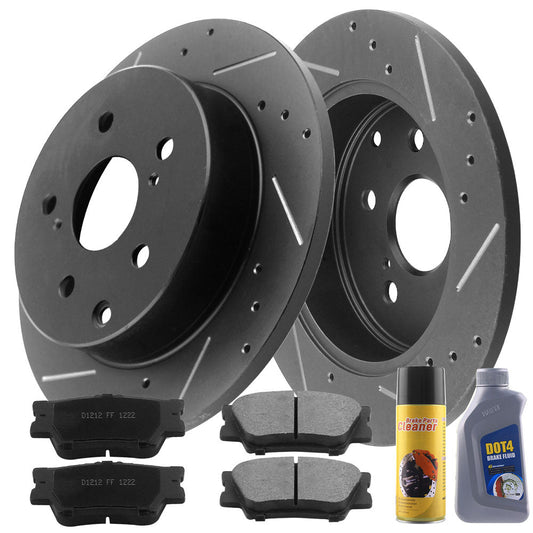 TOYOTA RAV4 Brake Rotor Kits 2006–2018 – Front BRR12044145BK - D1212CF