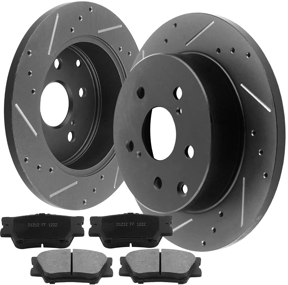 TOYOTA RAV4 Brake Rotor Kits 2006–2018 – Rear BRR12044145BK - D1212