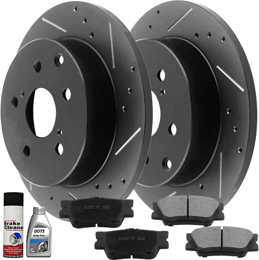 TOYOTA RAV4 Brake Rotor Kits 2006–2018 – Rear BRR12044145BK - D1212CF