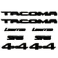 Toyota Tacoma Emblem Kit - Tacoma SR5 4X4 V6 LIMITED Door &