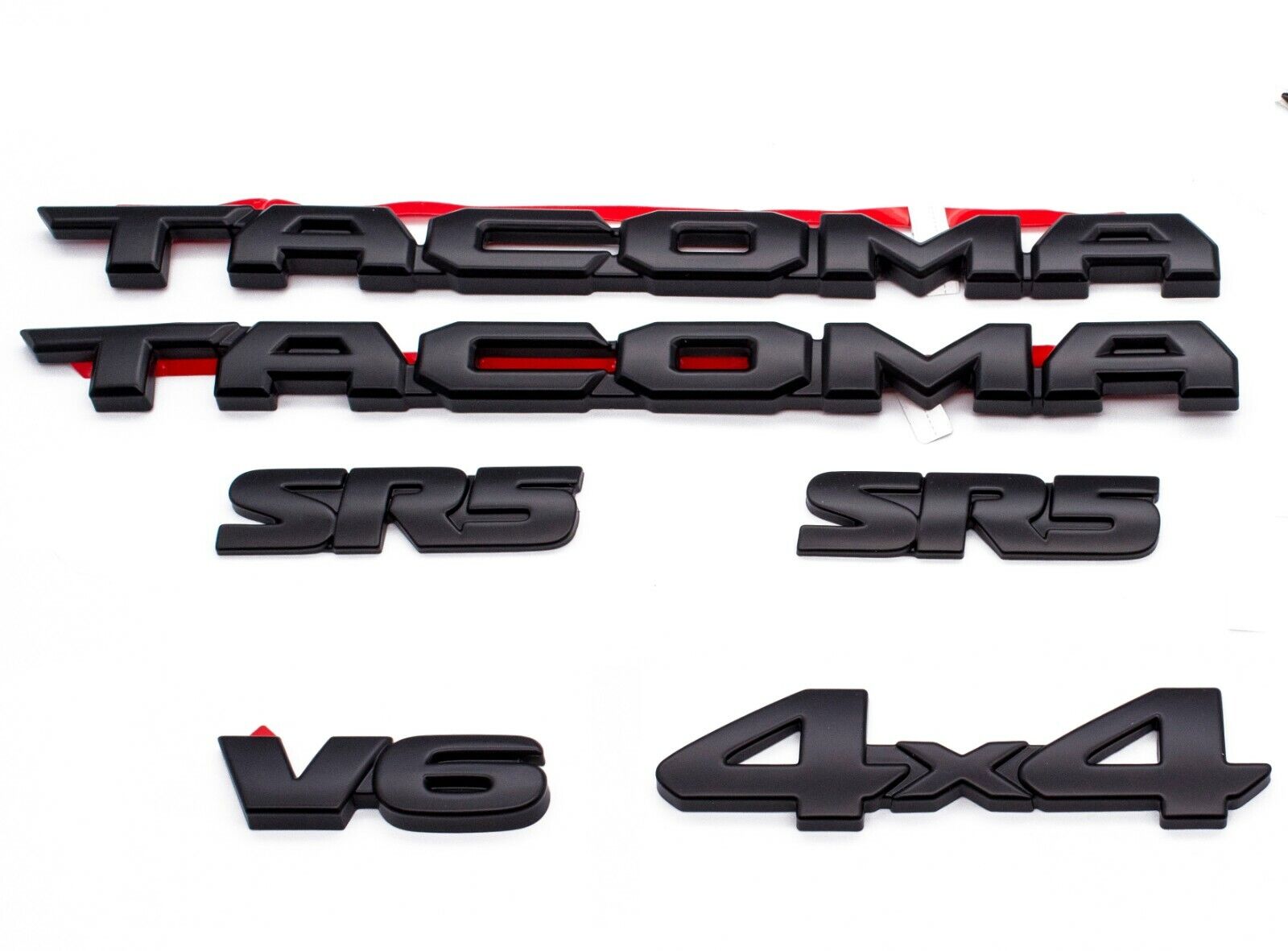 Toyota Tacoma Emblem Kit - Tacoma SR5 V6 4X4 Emblem OVERLAY