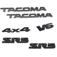 Toyota Tacoma Emblem Kit - Tacoma SR5 V6 4x4 Emblems