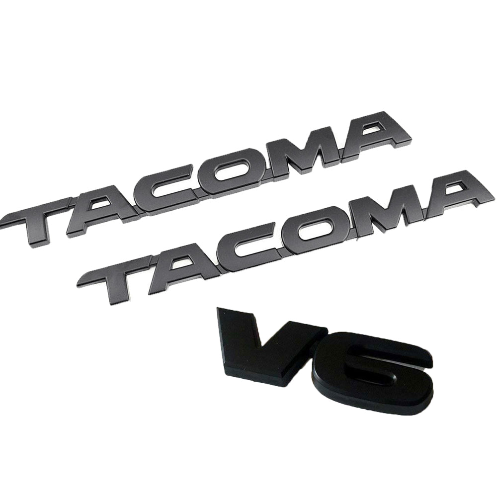 Toyota Tacoma Emblem Kit - Tacoma V6 Emblem Letter