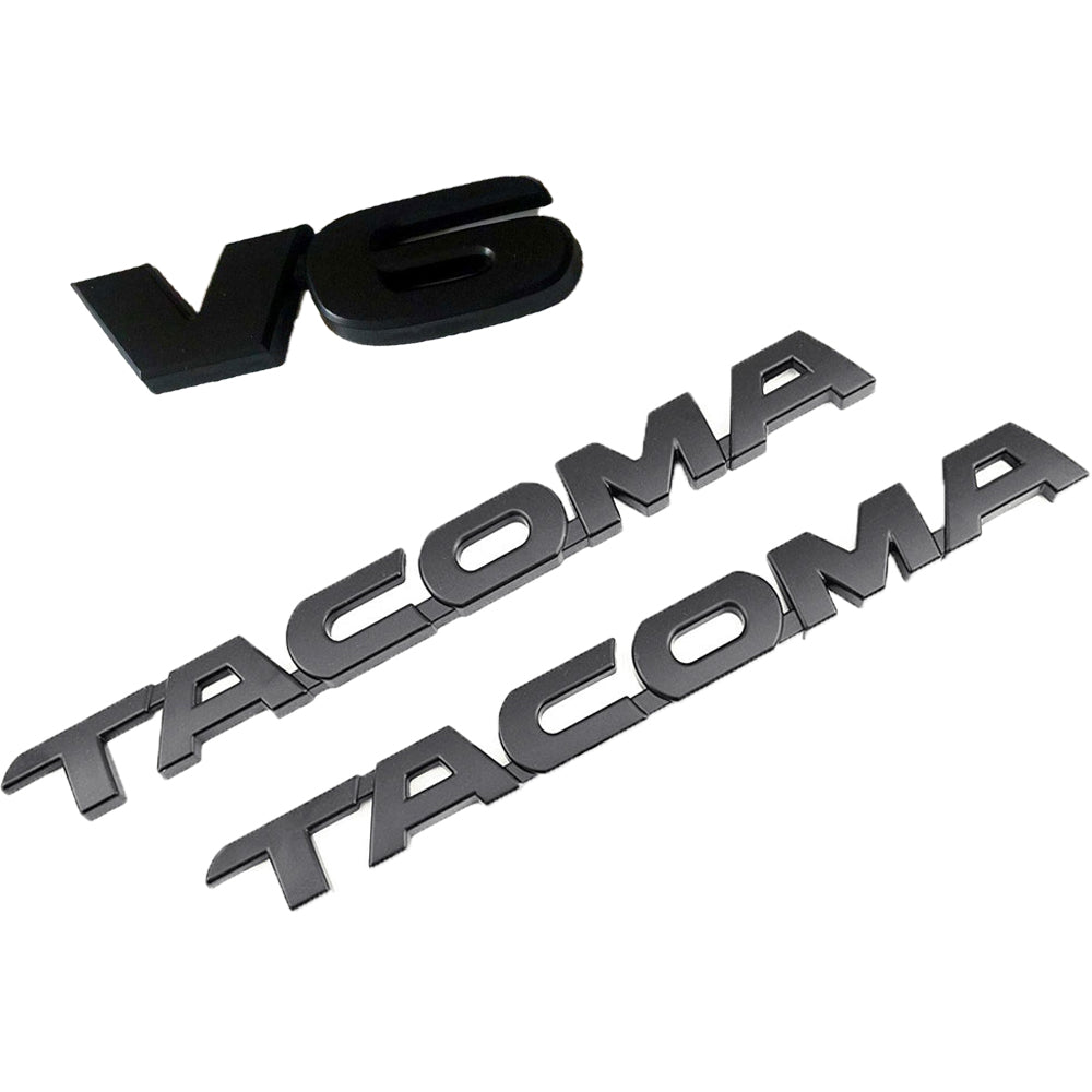 Toyota Tacoma Emblem Kit - Tacoma V6 Emblem Letter