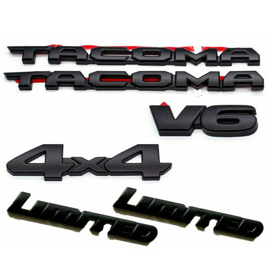 Toyota Tacoma Emblem Kit - Tacoma V6 Limited 4X4 Overlay