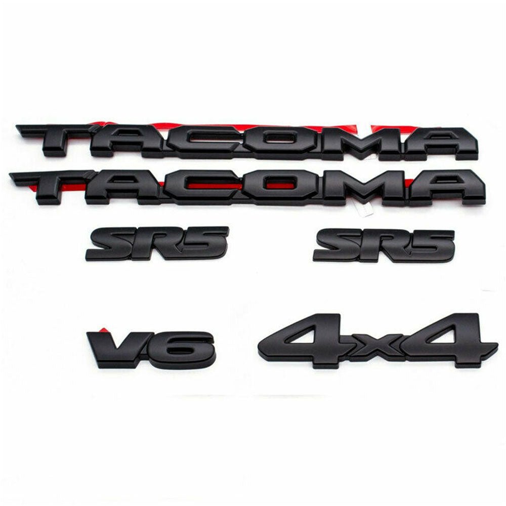 Toyota Tacoma Emblem Kit - Tacoma V6 SR5 4X4 Overlay