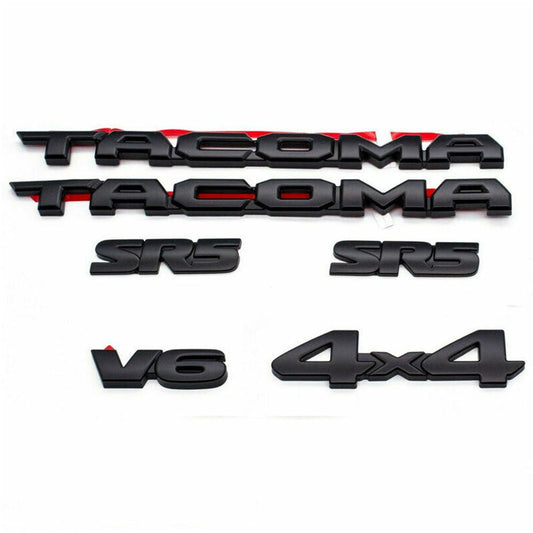 Toyota Tacoma Emblem Kit - Tacoma V6 SR5 4X4 Overlay