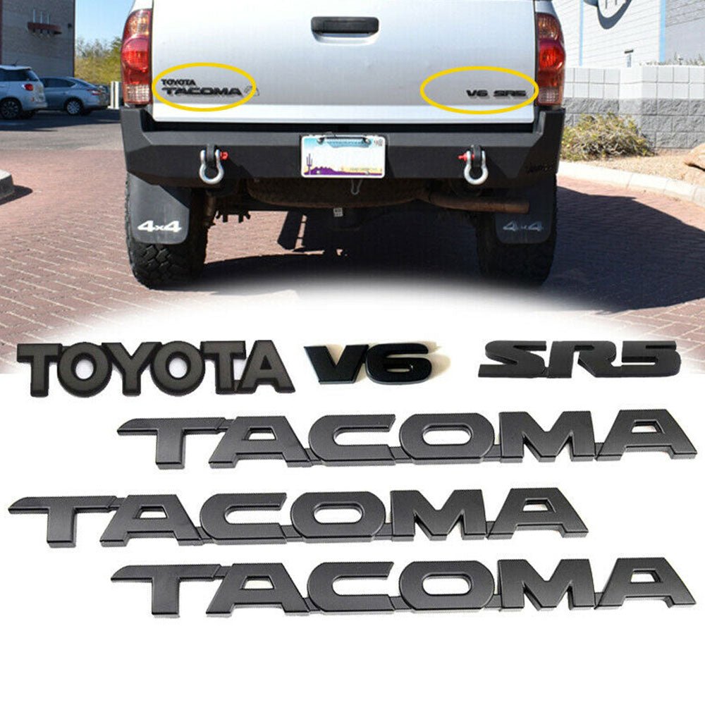 Toyota Tacoma Emblem Kit - Toyota Tacoma V6 SR5 Emblem