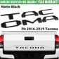 Toyota Tacoma Emblem Tailgate Insert Letters Matte Black