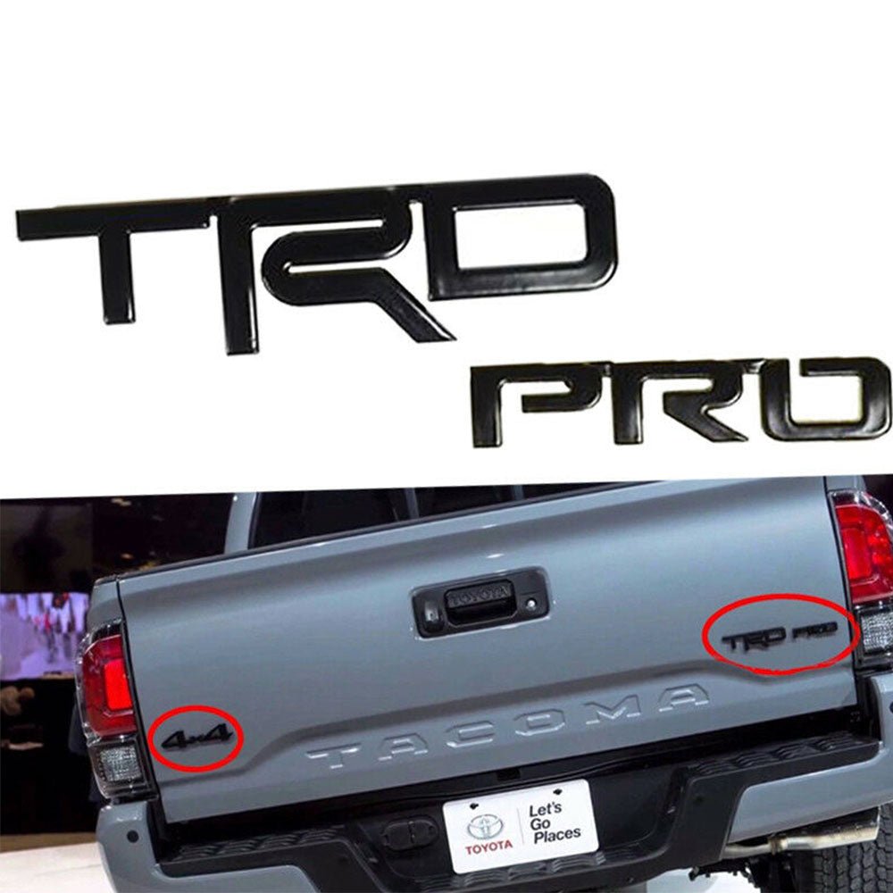 Toyota TRD PRO Emblem Letter Black PT413 - 00150