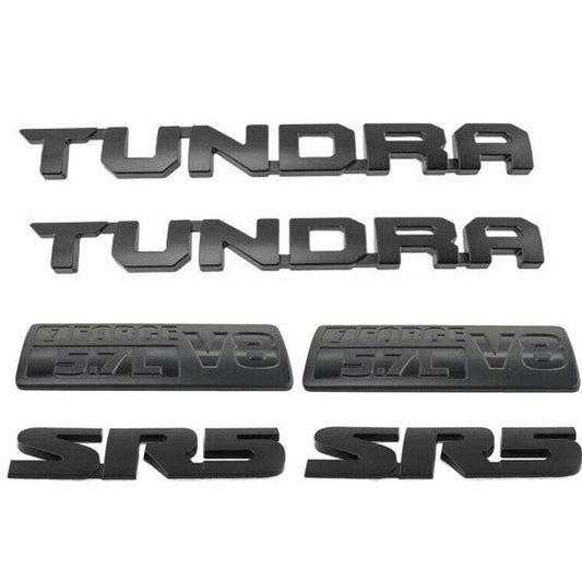 Toyota Tundra Emblem Kit - Tundra Iforce5.7 V8 SR5 Matte
