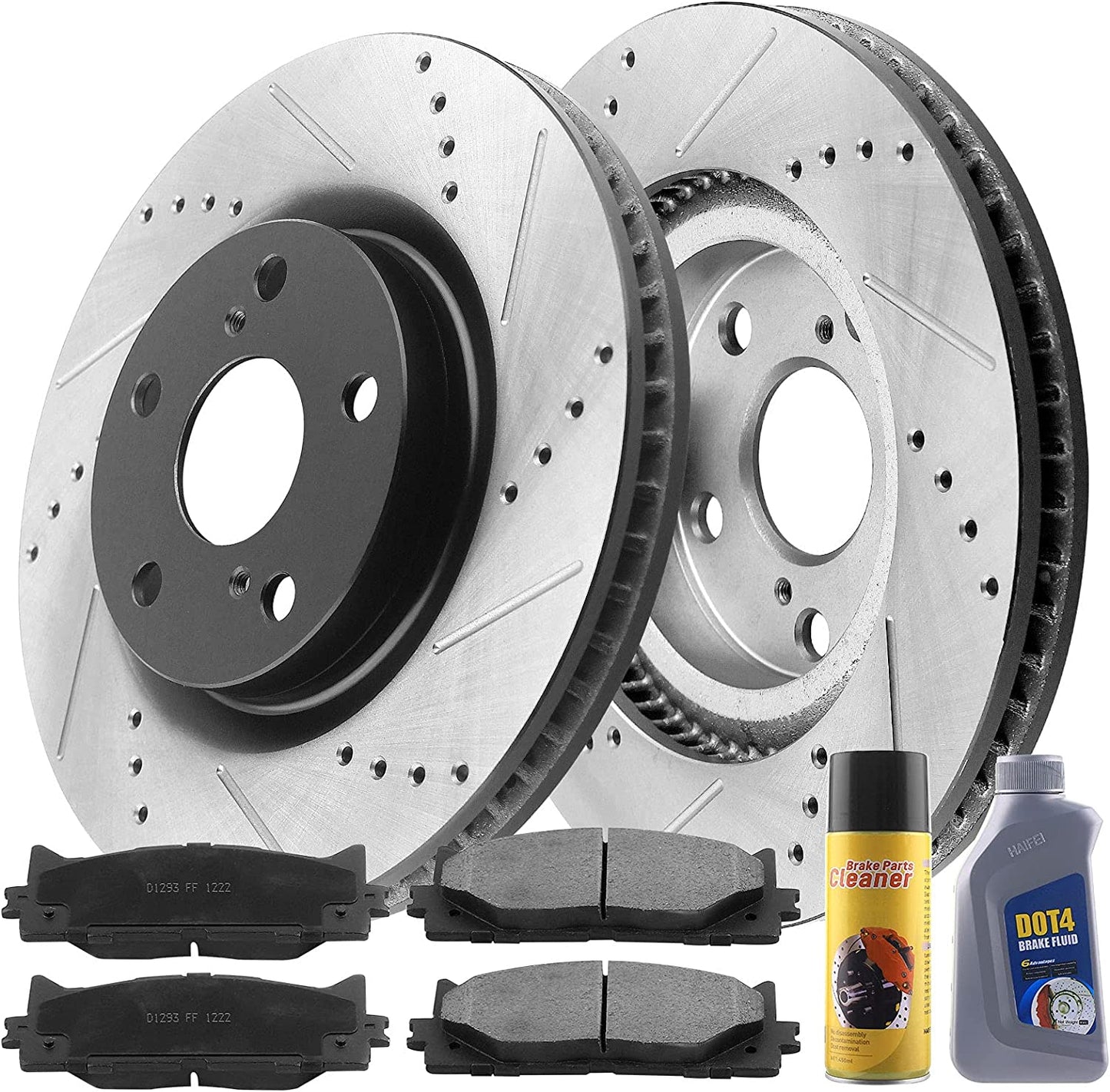 Toyoya Camry Brake Rotor Kits 2007–2017 – Front BRF12044146BK - D1293CF
