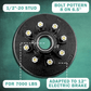 Trailer Brake Drum 12"x2" Heavy Duty 8 on 6.5" Bolt Circle for 7000 lbs Axle Trailer Brake Hub 008-219-04, 22004k