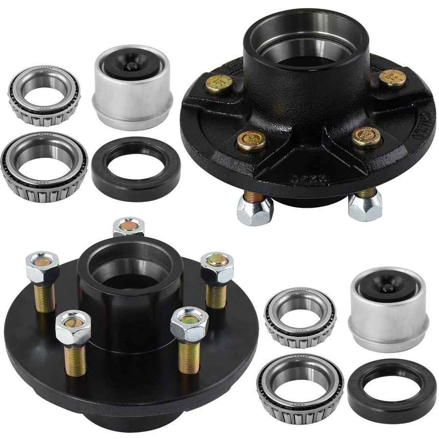 Trailer Idler Hub Kits 5x5“ Trailer Hub 5 Lug For 3500 lbs Tralier Axle Hub Assembly Kit