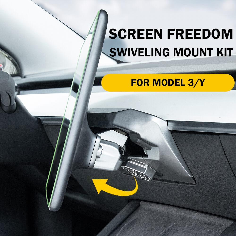 Upgraded 40° Touch Screen Swiveling Mount Kit Rotated Dashboard For Model 3/ Y