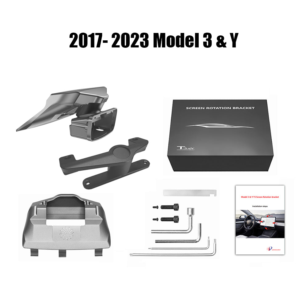 Upgraded 40° Touch Screen Swiveling Mount Kit Rotated Dashboard For Model 3/ Y