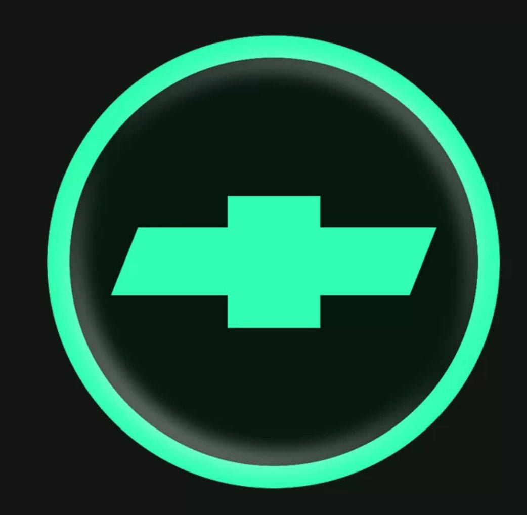 Vehicle Emblem Sticker Night Glow 2 Pcs