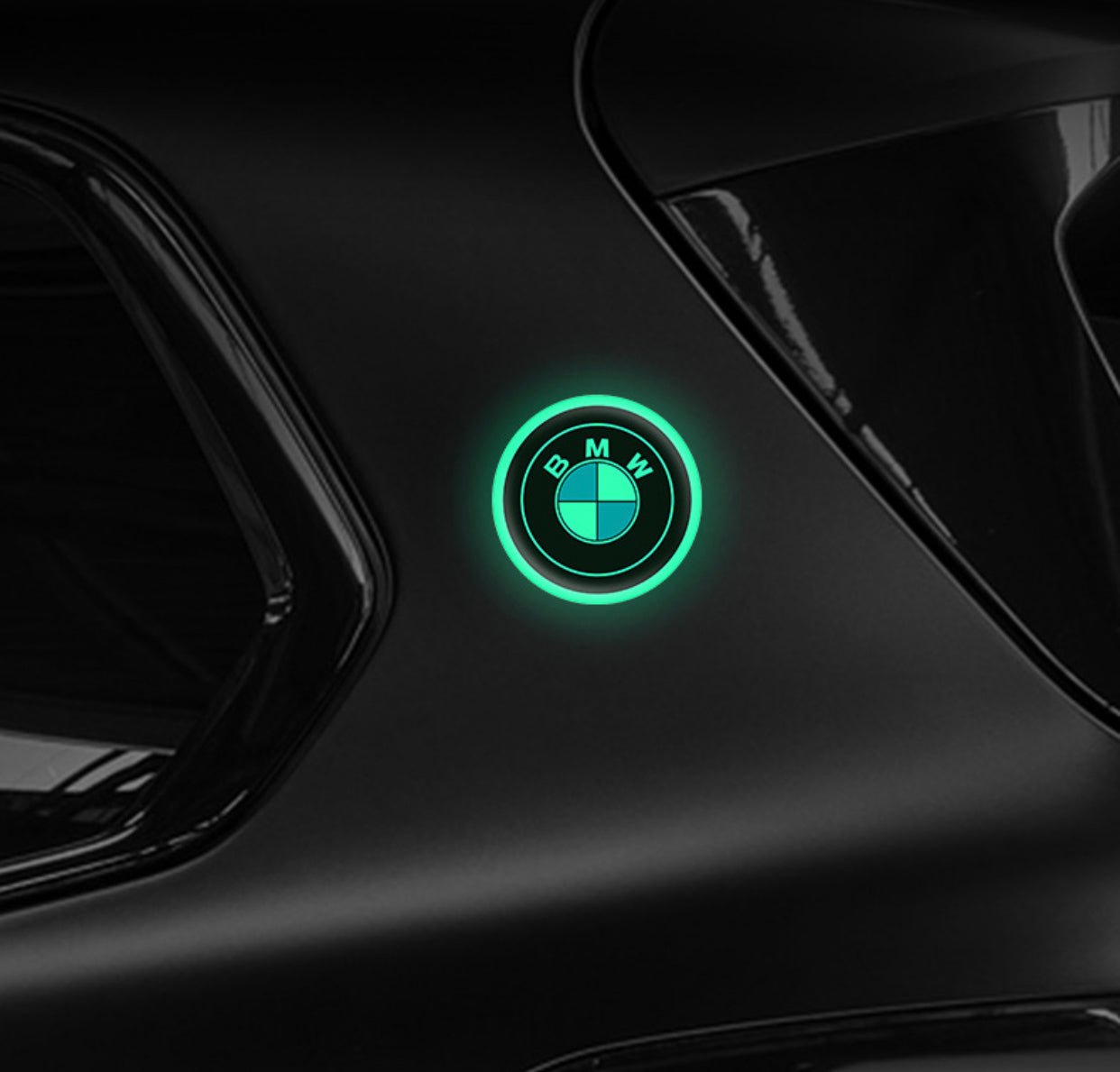 Vehicle Emblem Sticker Night Glow 2 Pcs