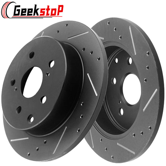 Lexus HS250H Toyota RAV4 Rear Drill Slot Brake Rotors