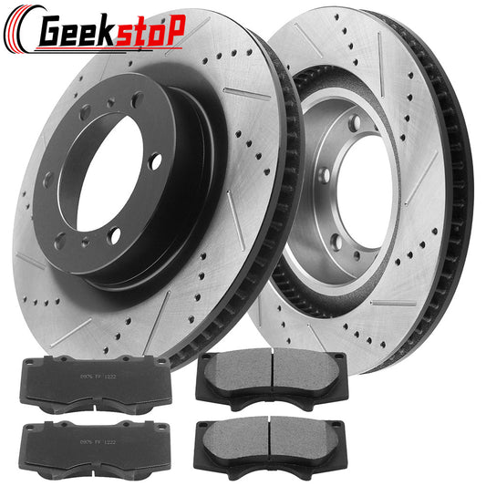Lexus GX460 Toyota 4Runner 338MM Front Brake Rotors Brake Pads