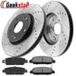 Honda Accord Coupe Sedan Front Brake Rotors Ceramic Pads
