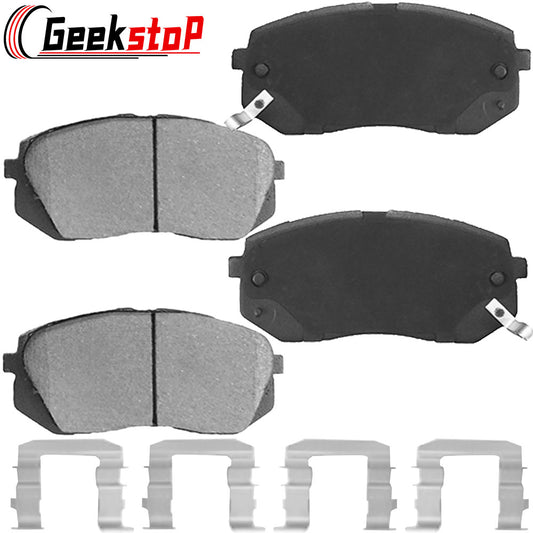 Kia Sportage Rondo Cadenza Sonata Tucson Front Ceramic Brake Pads Hardware